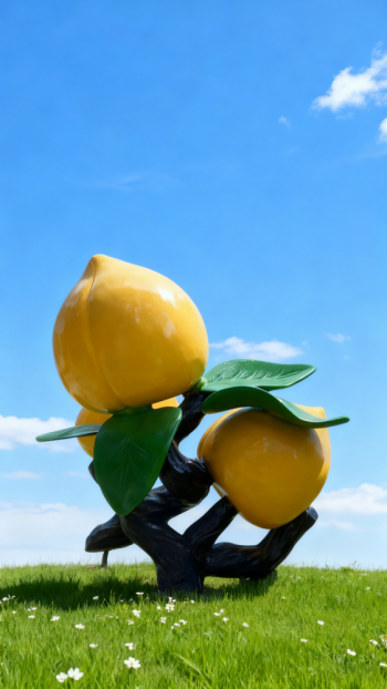 玻璃钢桃子雕塑 (11)