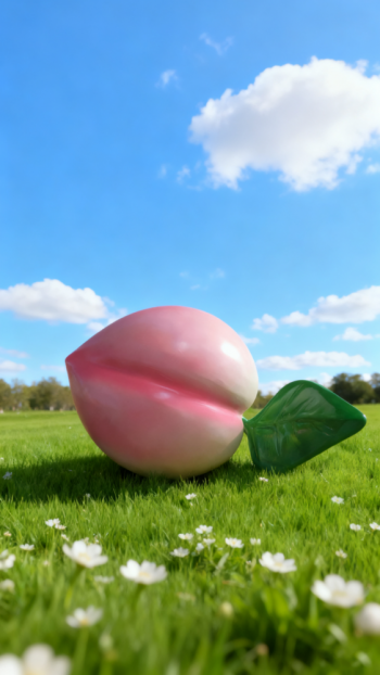 玻璃钢桃子雕塑 (15)