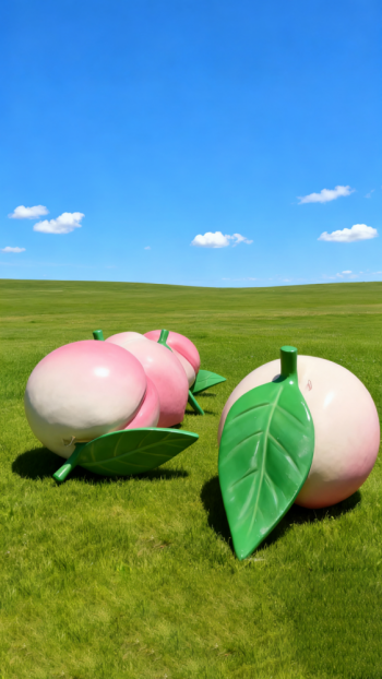 玻璃钢桃子雕塑 (20)