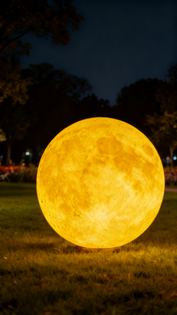 玻璃钢发光月亮雕塑 (10)