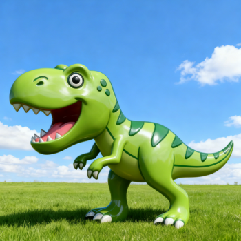 玻璃钢卡通恐龙雕塑