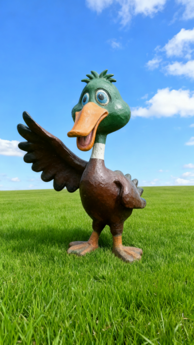 玻璃钢卡通鸭子雕塑 (8)