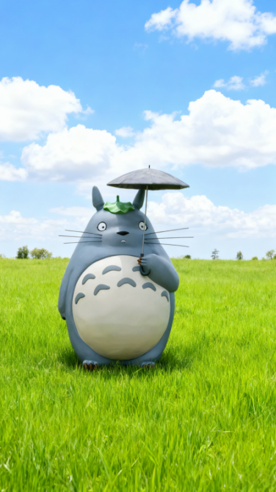 玻璃钢龙猫雕塑 (4)