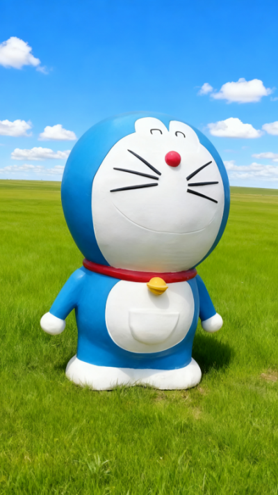 玻璃钢哆啦A梦雕塑 (6)