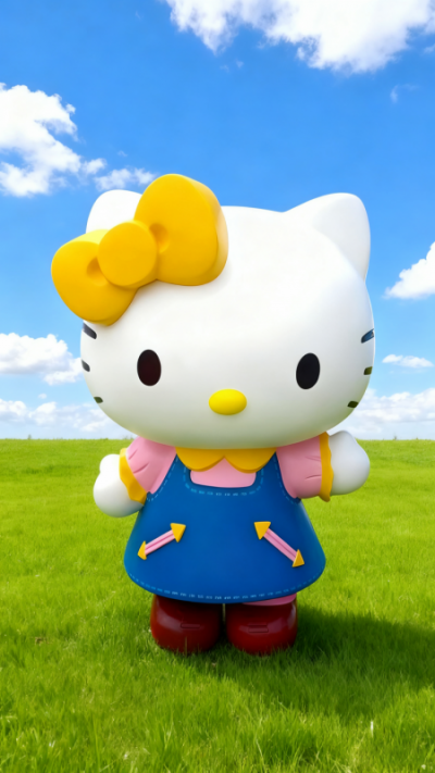 玻璃钢HelloKitty猫雕塑 (5)