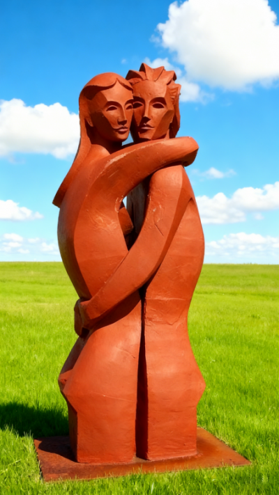 情侣人物雕塑 (10)