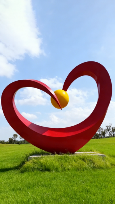 爱心雕塑 (2)