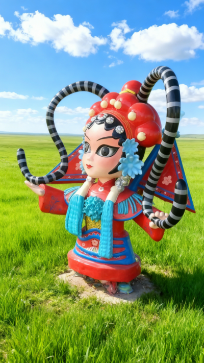 戏曲主题雕塑 (9)