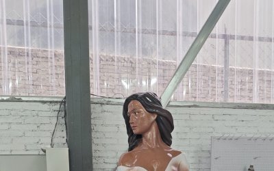 仿真美女玻璃钢雕塑定制，源头厂家来图加工