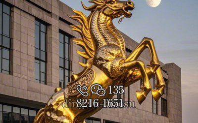 龙马不锈钢雕塑定制，源头厂家来图加工