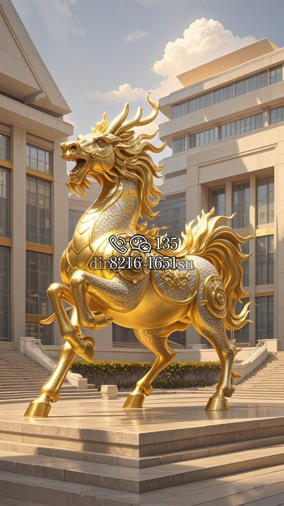 龙马不锈钢雕塑