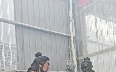 东方善果 人物玻璃钢雕塑定制，源头厂家来图加工