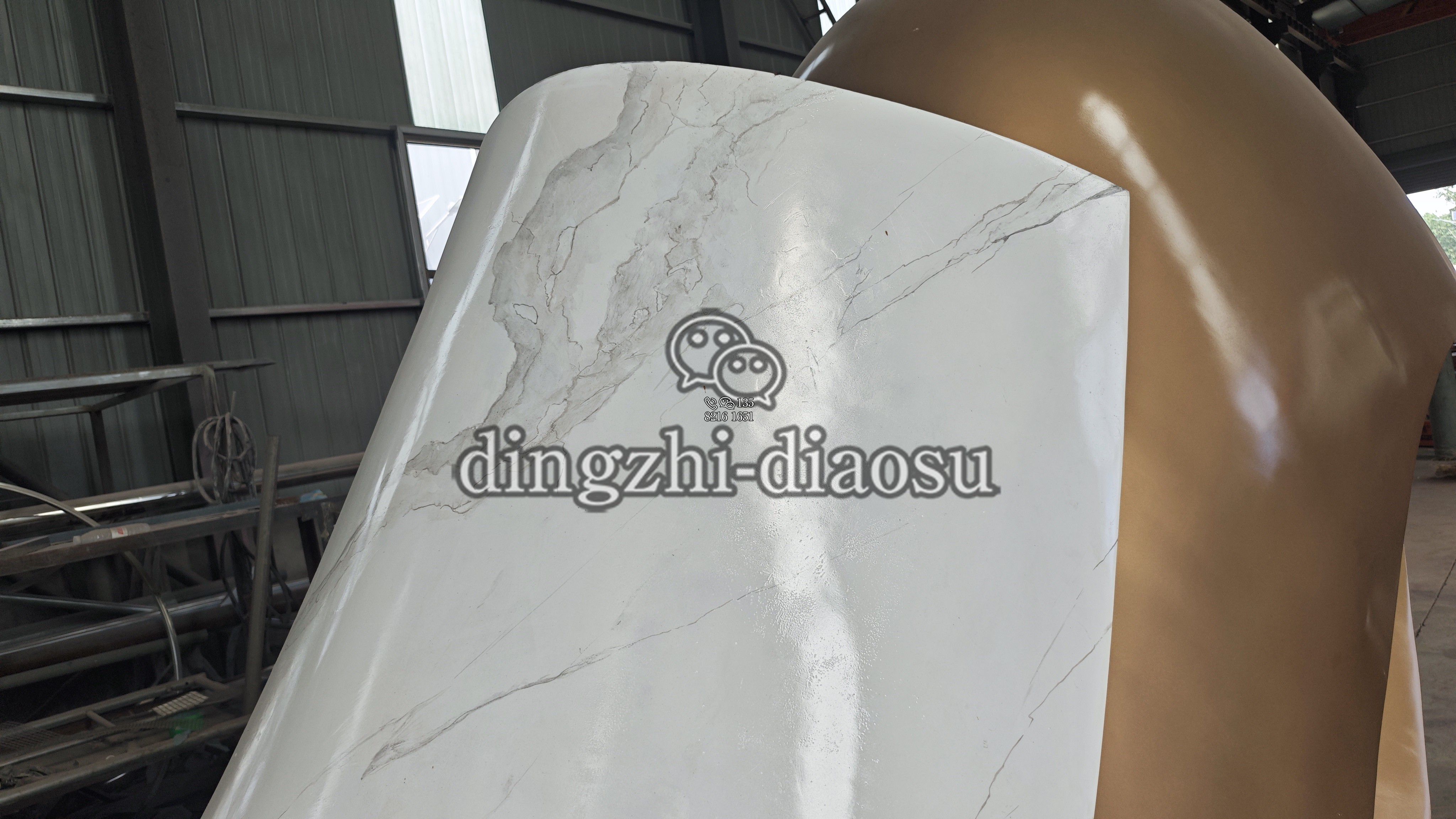 不锈钢浪花艺术景观 大理石效果玻璃钢雕塑