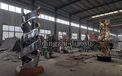 不锈钢景观柱子玻璃钢雕塑定制，源头厂家来图加工