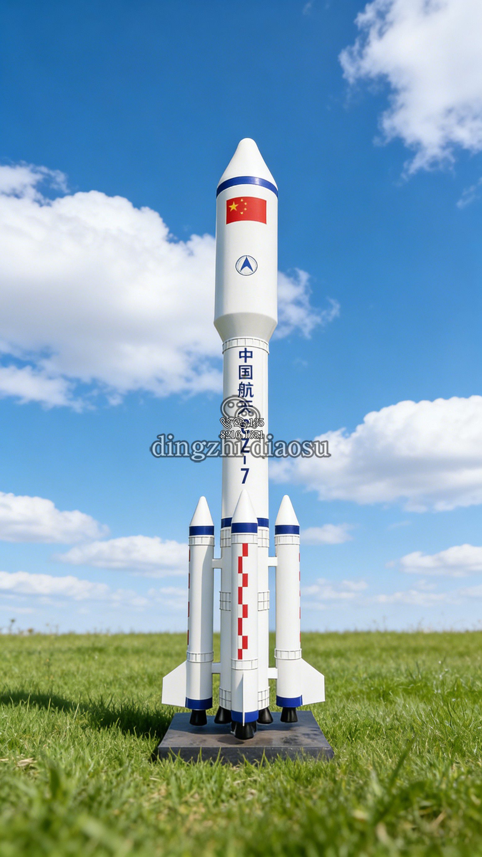 火箭不锈钢雕塑