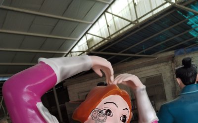 1.7米玻璃钢殷夫人雕塑，惊艳视觉盛宴！