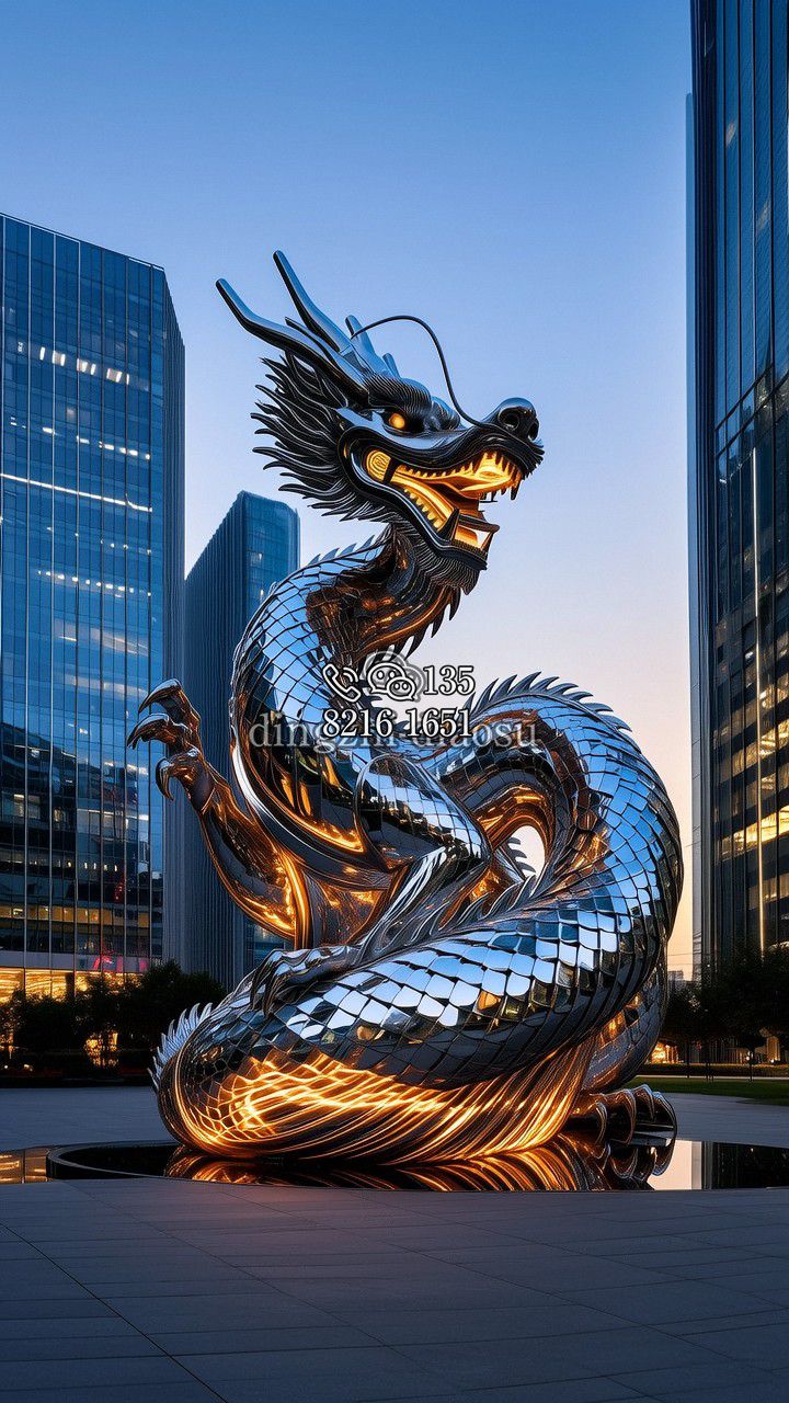 龙不锈钢雕塑