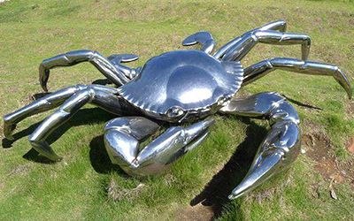 螃蟹动物雕塑