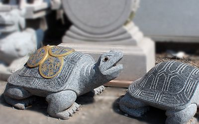 乌龟动物雕塑