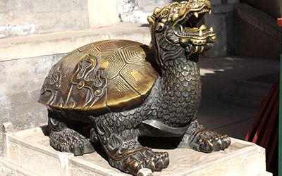 龙龟动物雕塑