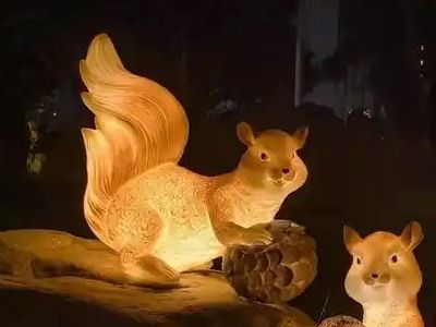 半透明内发光雕塑