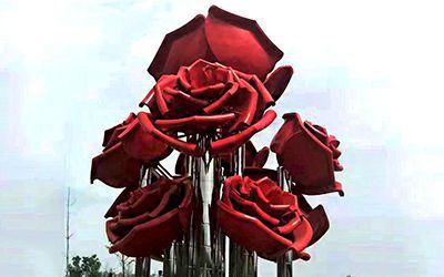玫瑰植物雕塑