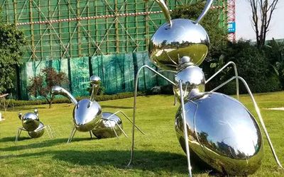 不锈钢蚂蚁雕塑