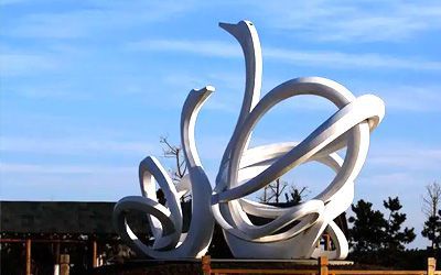 不锈钢天鹅雕塑